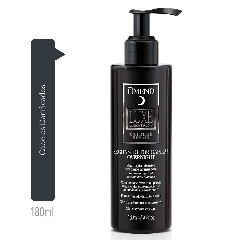 Reconstrutor Capilar Overnight Amend Luxe Creations Extreme Repair 180ml